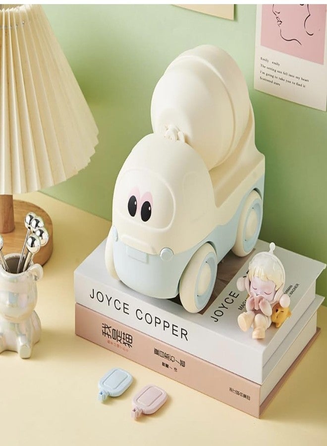 Richtots Premium Piggy Bank for Kids - Cement Mixer Truck Toy Design Coin Bank for Kids, Money Saving Box with Lock & Key, Birthday Return for Boys & Girls (Random Color) - Image 3